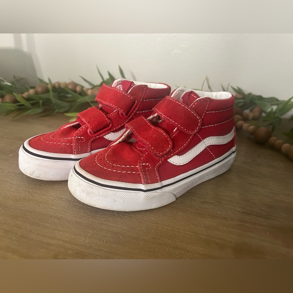 Kids Velcro high top Vans